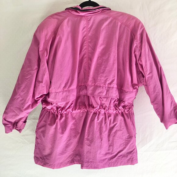 Vintage 80s Glacial Fog Pink Winter Coat Insulated Size Petite Small London Fog - Picture 5 of 13